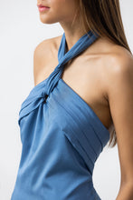 Load image into Gallery viewer, POMPEII DRESS BLUE