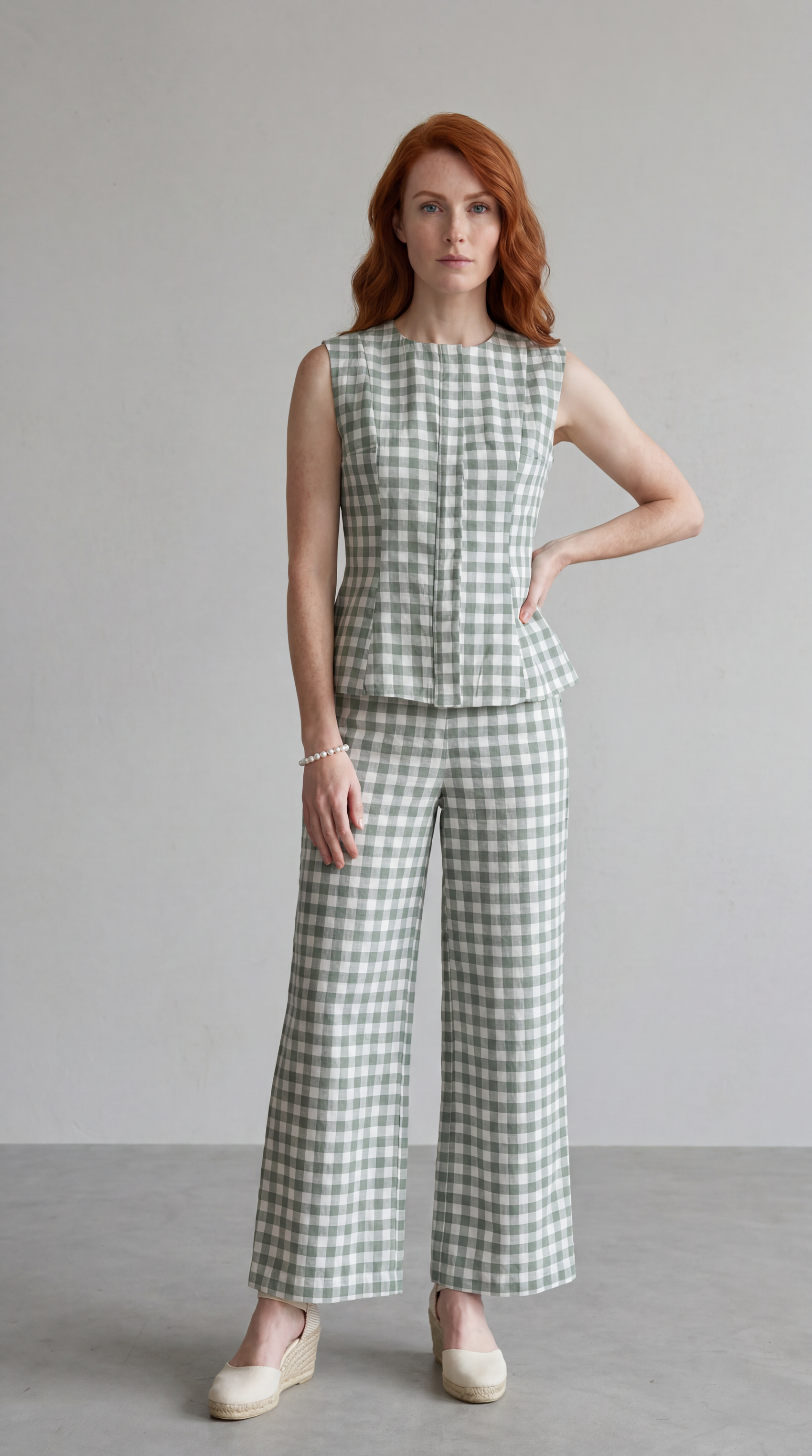GABRIELLE PANT GREEN PRE-ORDER