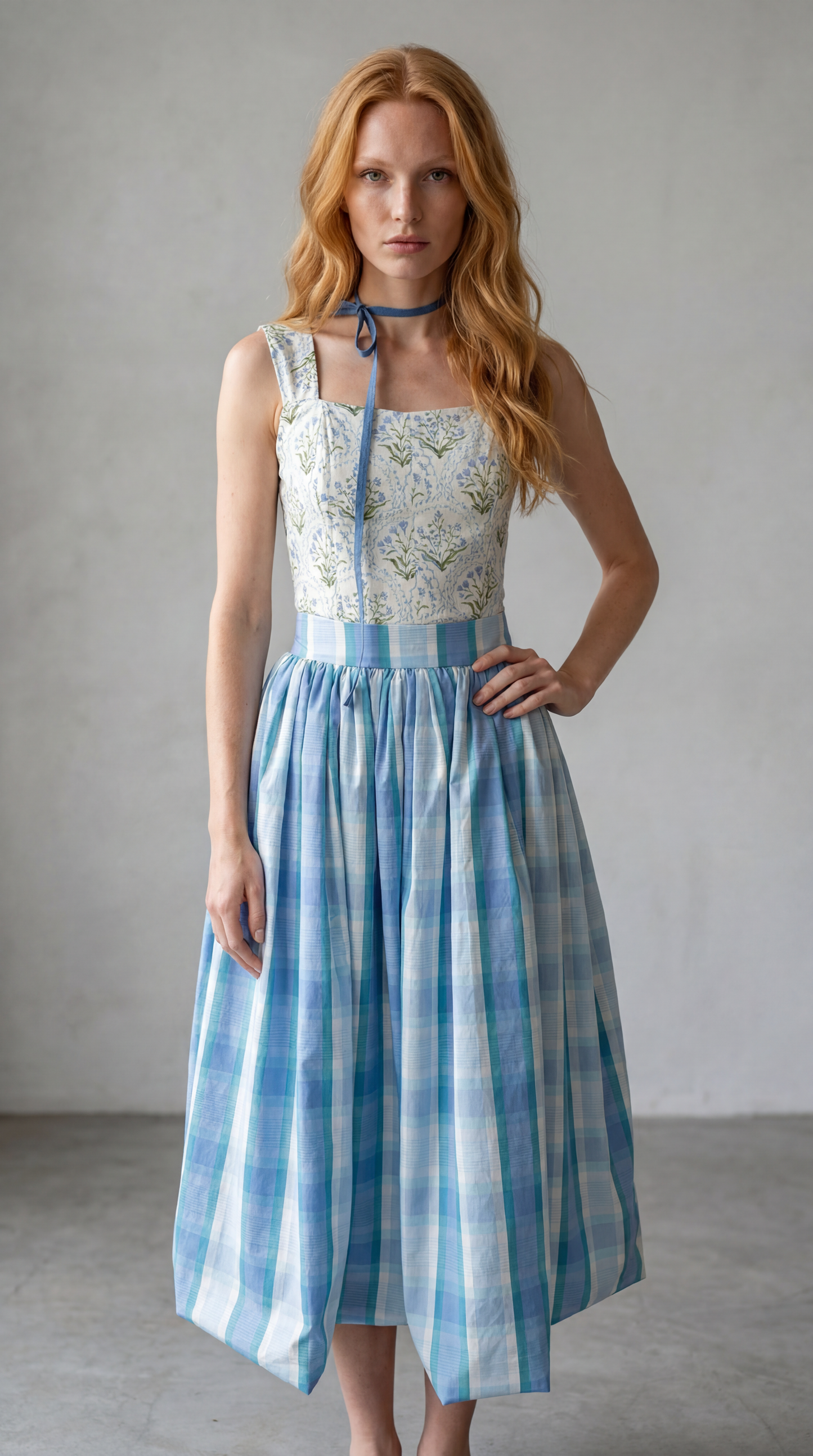 BIANCA TOP FLORAL BLUE