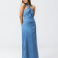 POMPEII DRESS BLUE