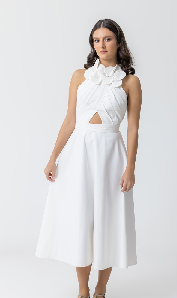 ELENA DRESS WHITE