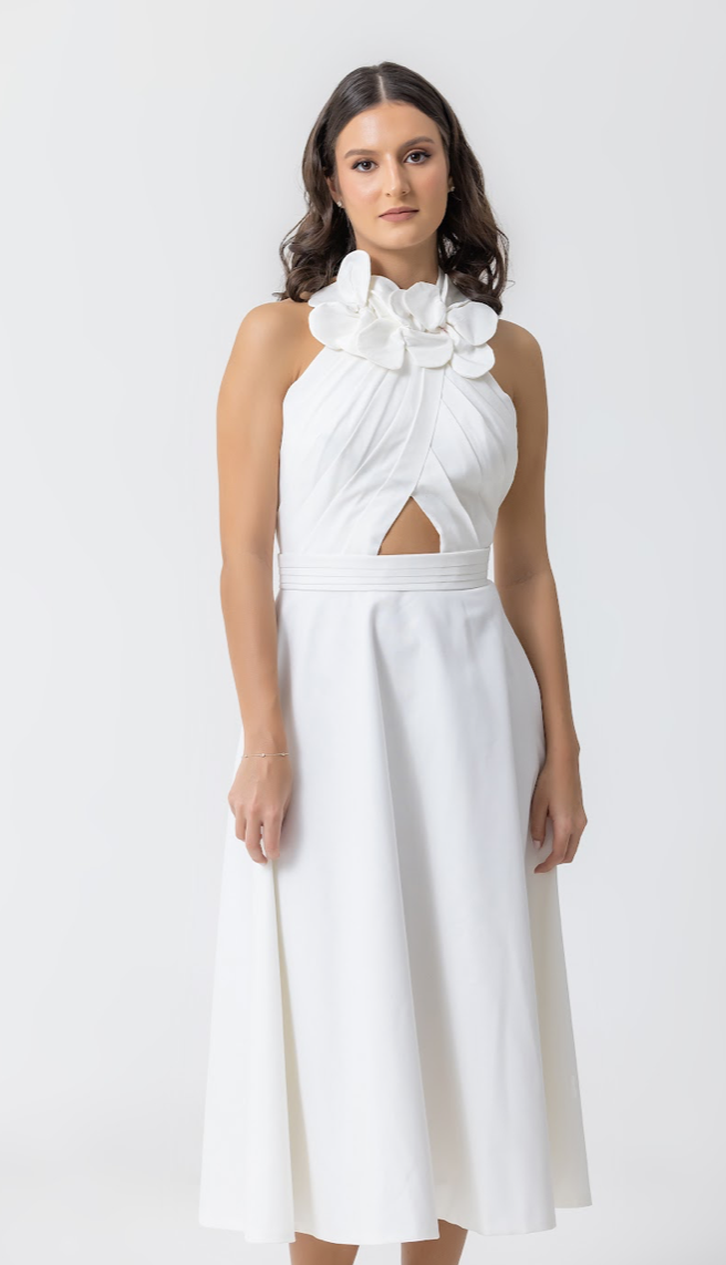 ELENA DRESS WHITE