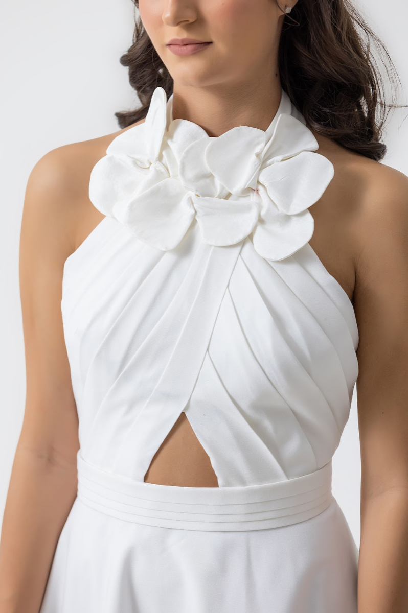 ELENA DRESS WHITE