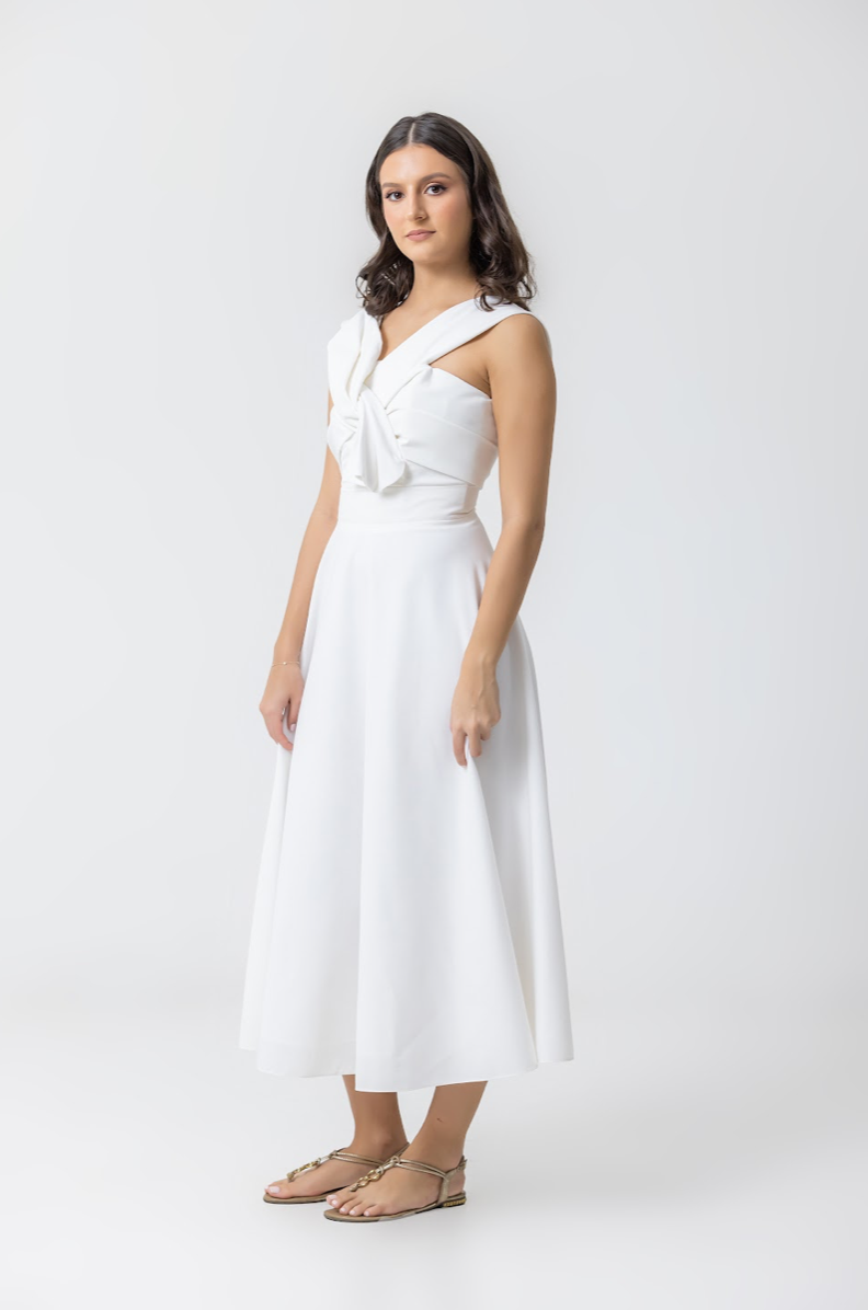 REBECCA DRESS WHITE