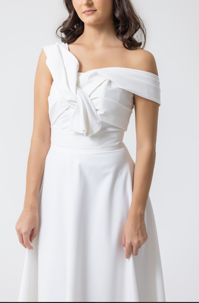 REBECCA DRESS WHITE