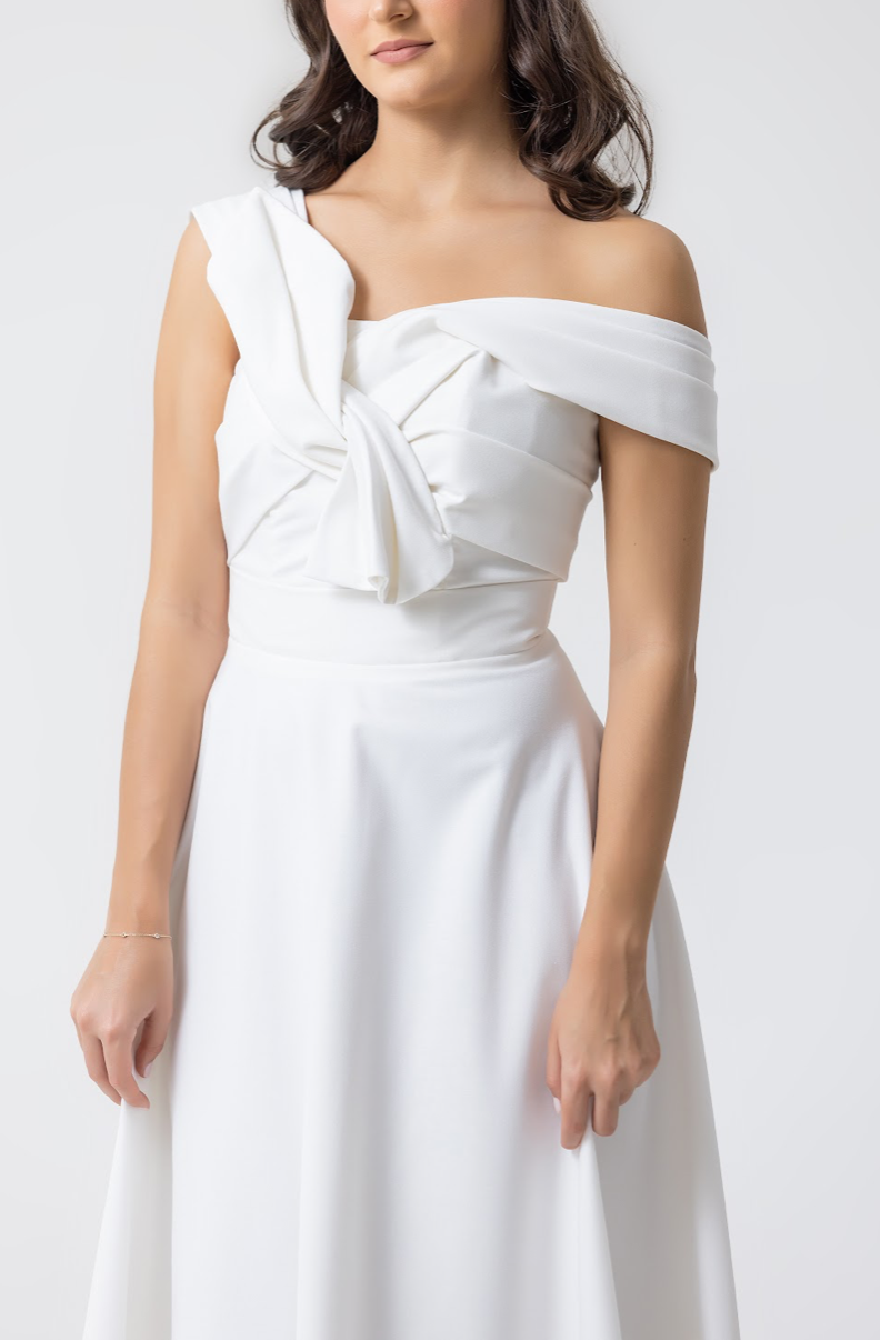 REBECCA DRESS WHITE