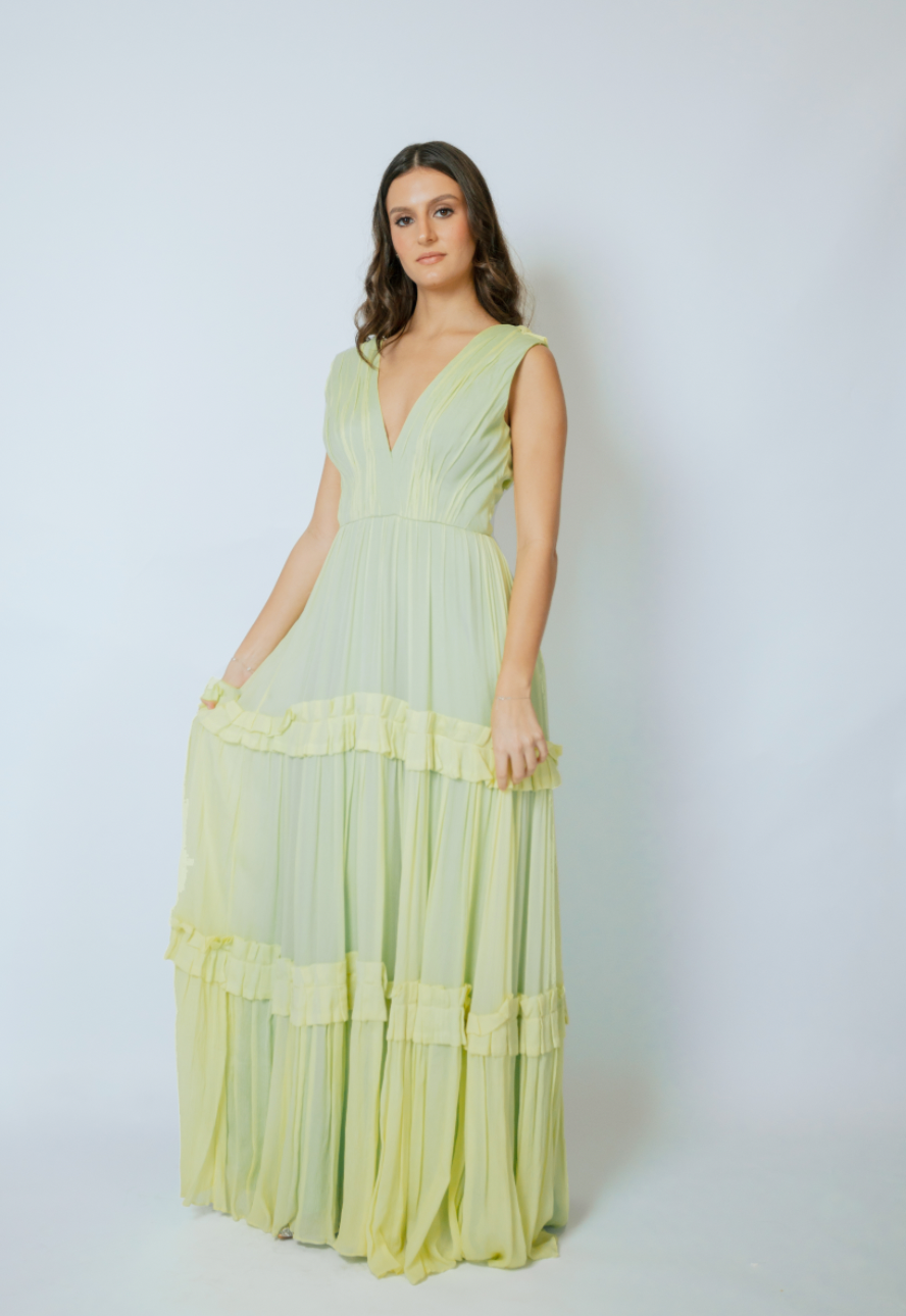 ALBA GOWN GREEN
